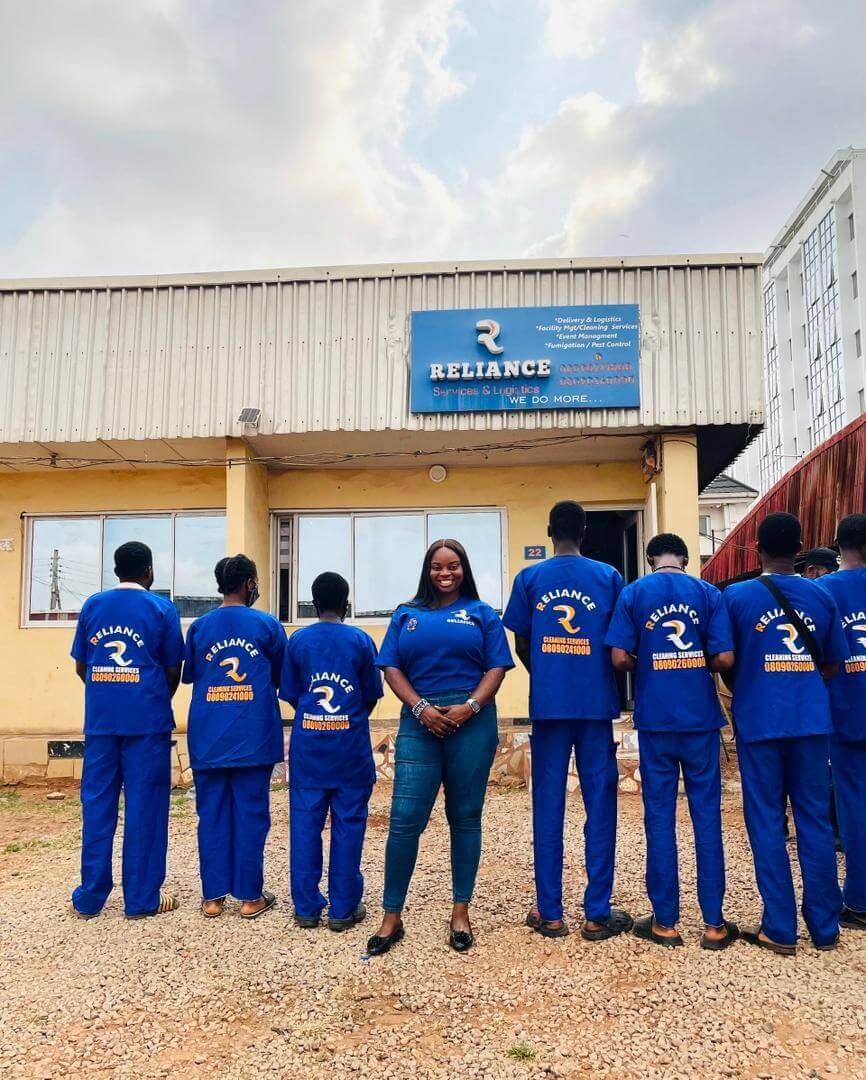 Reliance Services cleaning team